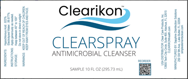 ClearSpray 10 Oz Sprayer | Best All Natural Disinfectant Cleaner