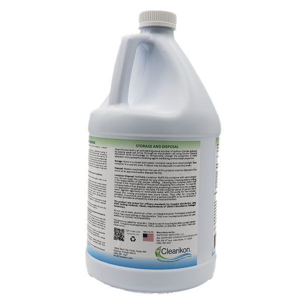 Image is of a gallon bottle of ClearSpray Hospital Level Disinfectant, the best all natural disinfectant cleaner.