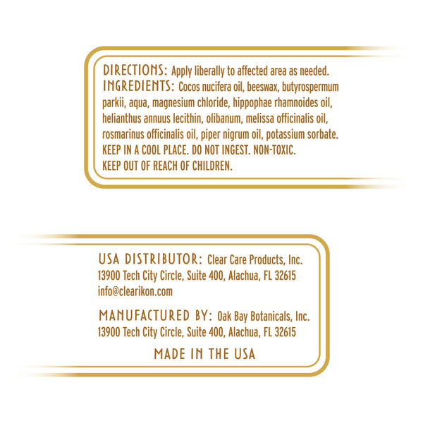 Shows Topical Gold product label for natural skin rejuvenation and healing