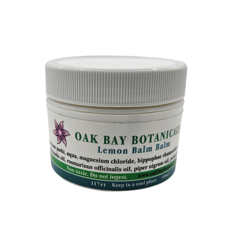 OakBay Botanicals Lemon Balm Gold Jar  - 1 fl oz | Healing Creme